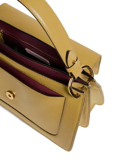 Coccinelle Medium C-me Logo-plaque Handle Shoulder Bag In Green