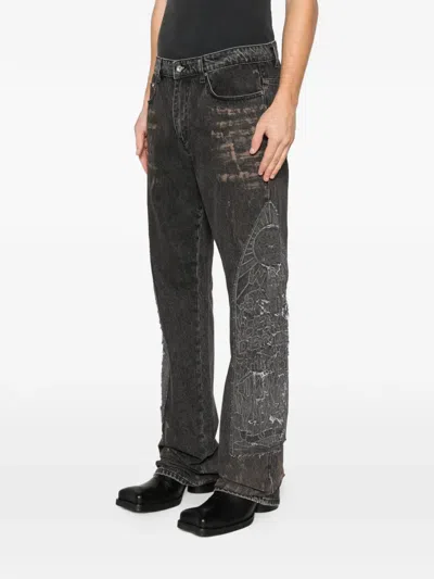 Who Decides War Mechanic Straight Jeans In Black