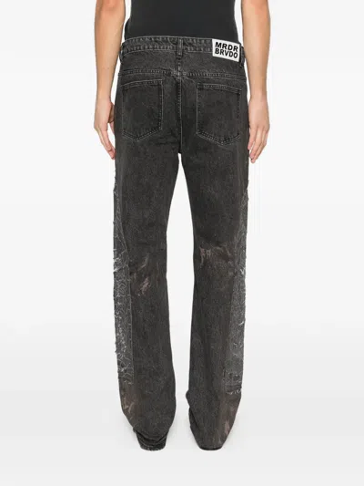 Who Decides War Mechanic Straight Jeans In Black