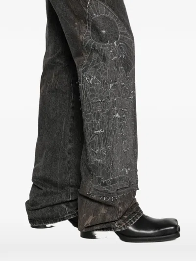Who Decides War Mechanic Straight Jeans In Black