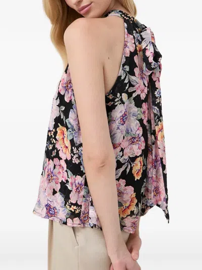 Guess Usa Floral-print Sleeveless Blouse In Multi