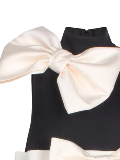 Jessie And James Bow Sleeveless Dress In Multi