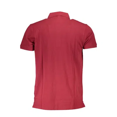 Cavalli Class Red Cotton Polo Shirt In Burgundy
