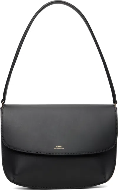 Apc Black Sarah Shoulder Bag In Black
