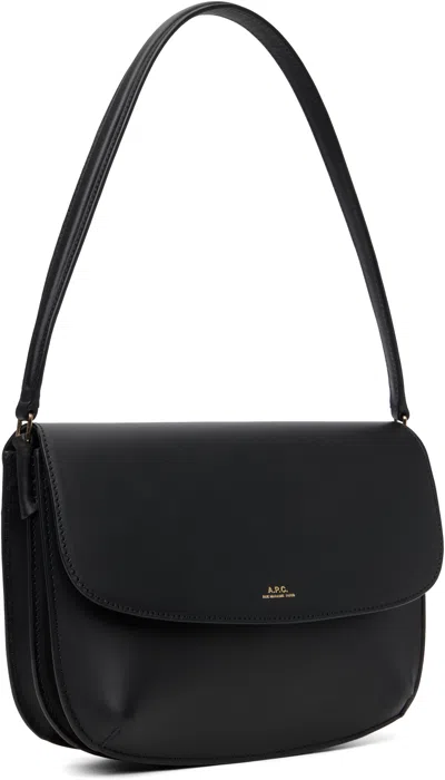 Apc Black Sarah Shoulder Bag In Black