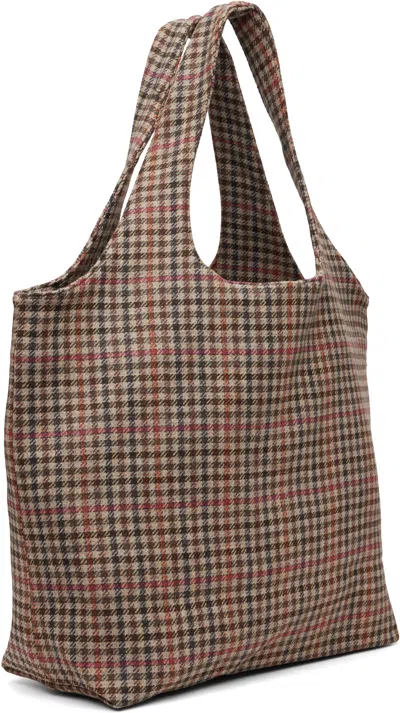 Apc Brown Ninon Tote In Multi