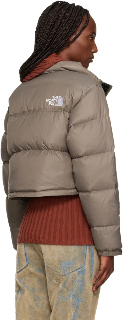 The North Face Taupe Nuptse Short Jacket