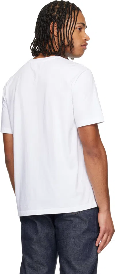 Apc Graphic Crew Neck Short Sleeve T-shirt In White
