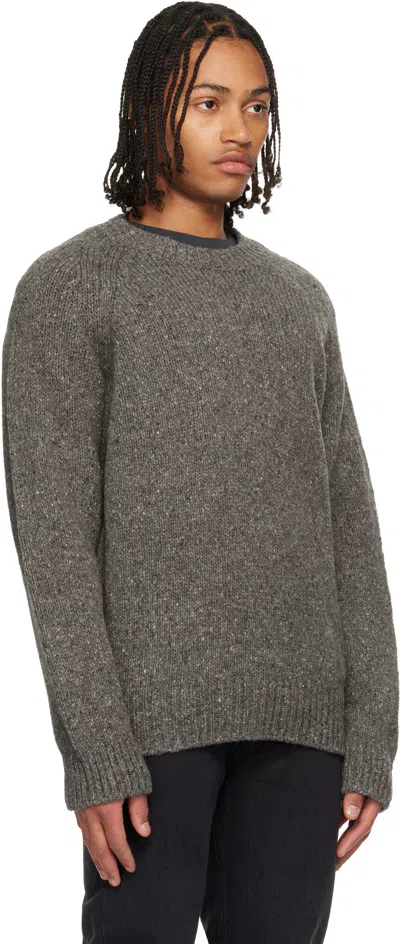 Apc Gray Harris Sweater In Gray