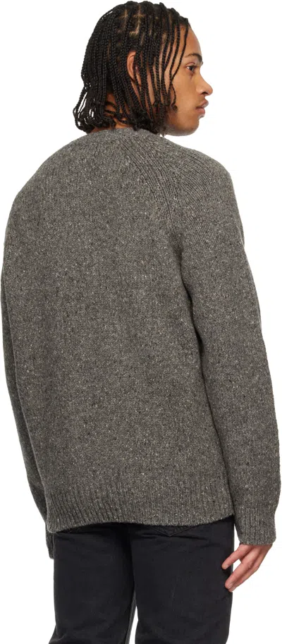 Apc Gray Harris Sweater In Gray