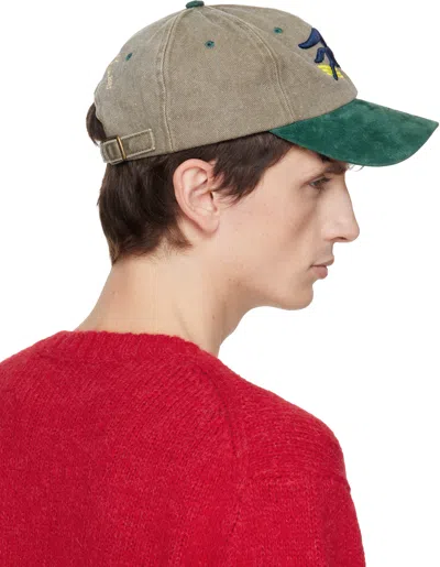 Stefan Cooke Green & Gray Pegasus Trucker Cap In Multi