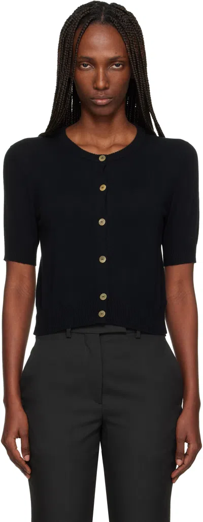 Arch4 Black Stanley Cardigan In Black