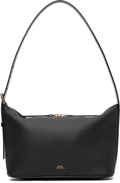 Apc Black Vera Shoulder Bag In Black