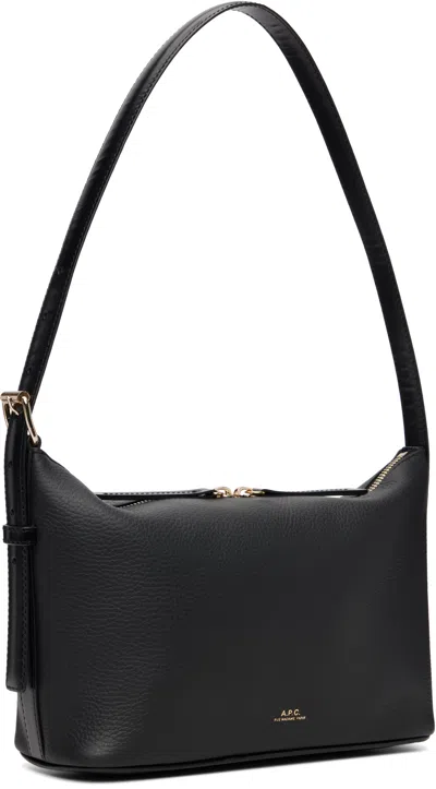 Apc Black Vera Shoulder Bag In Black