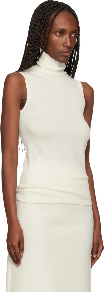 Arch4 Off-white Poppy Turtleneck In White