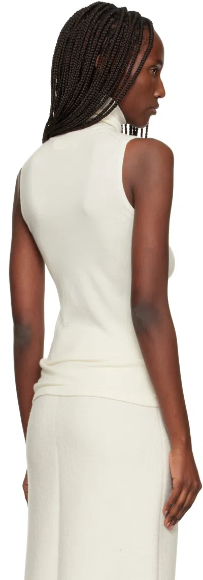 Arch4 Off-white Poppy Turtleneck In White