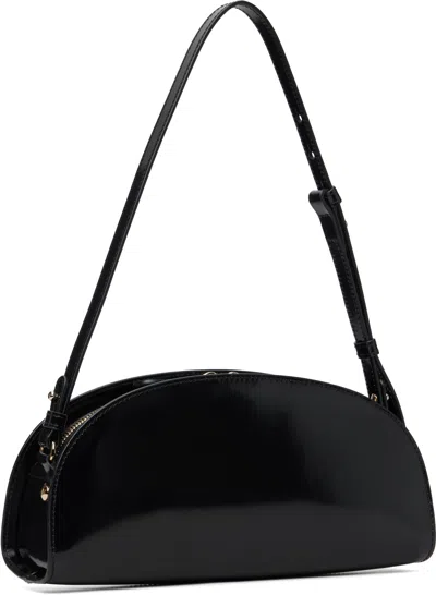 Apc Small Demi-lune Shoulder Bag In Black