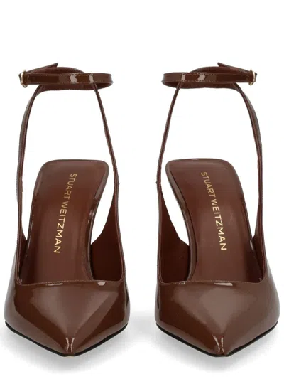 Stuart Weitzman Scarpa Vinnie 85 Strap Pump In Brown