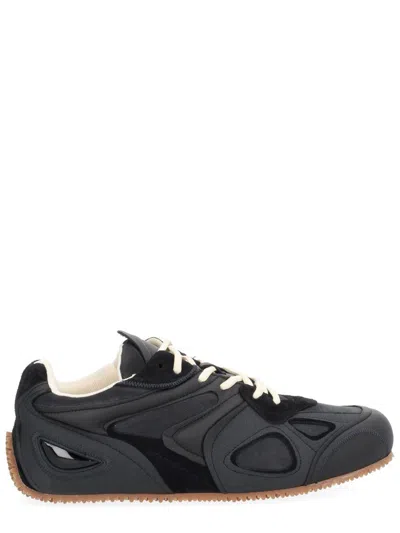 Axel Arigato Slow Runner Black Sneaker With Insert Design And Grooved Sole In Leather And Suede Man In Black