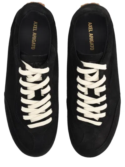 Axel Arigato Daze Runner Black Sneaker With Logo On The Tongue And Grooved Sole In Suede Man In Black