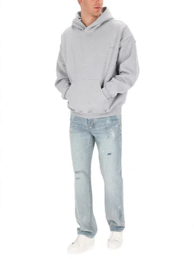 Purple Brand "basic" Sweatshirt In Gray