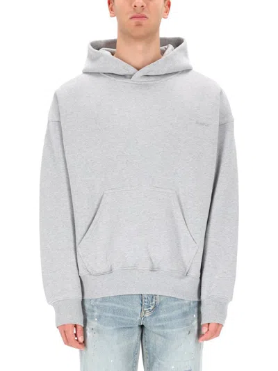 Purple Brand "basic" Sweatshirt In Gray