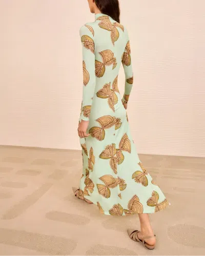 Ulla Johnson Ida Ruched Turtleneck Dress In Black