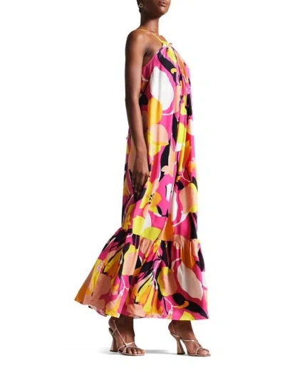 Ted Baker 270509 Long Floral Print Maxi Dress In Multi