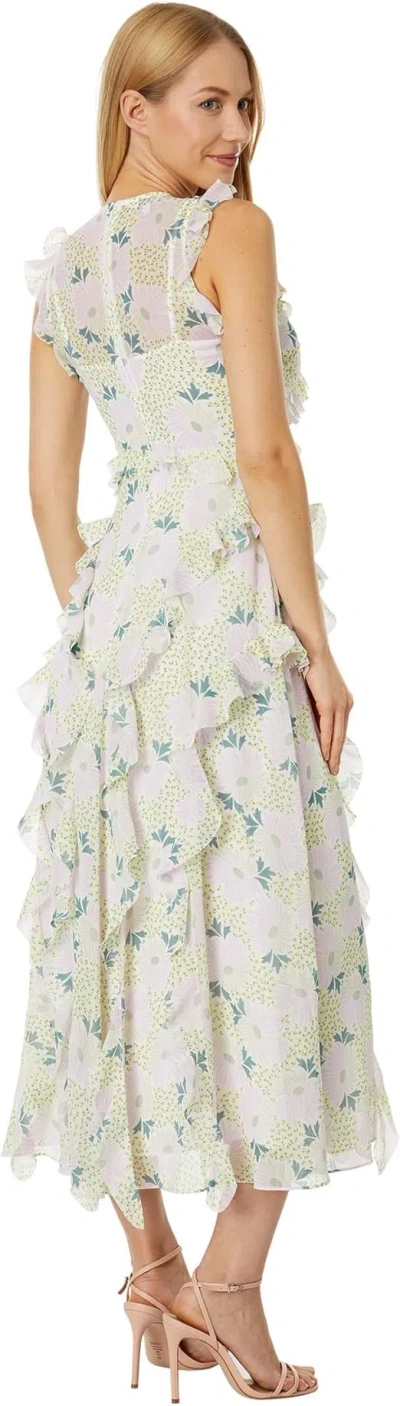 Ted Baker 269453 Printed Midi  Floral Cocktail Dress In Multi