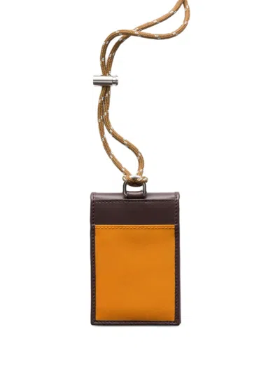 Prada Logo-detail Strap Card Holder In Multi