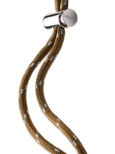 Prada Logo-detail Strap Card Holder In Multi