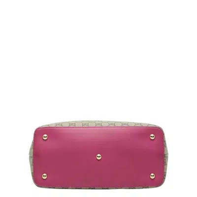 Pre-owned Gucci Beige Multi-color Pvc Leather Shoulder Bag Tote Bag ()