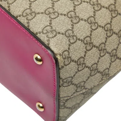 Pre-owned Gucci Beige Multi-color Pvc Leather Shoulder Bag Tote Bag ()