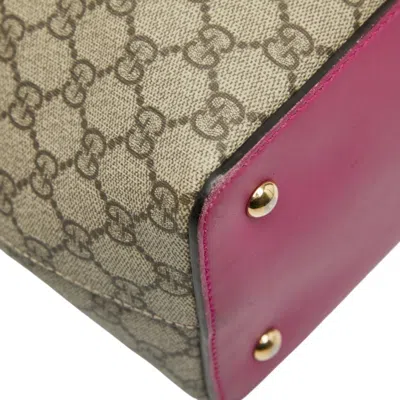 Pre-owned Gucci Beige Multi-color Pvc Leather Shoulder Bag Tote Bag ()