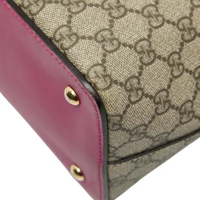 Pre-owned Gucci Beige Multi-color Pvc Leather Shoulder Bag Tote Bag ()