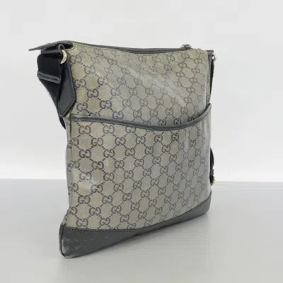 Pre-owned Gucci Black Coated Canvas Shoulder Bag ()