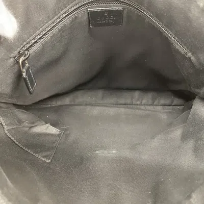 Pre-owned Gucci Black Coated Canvas Shoulder Bag ()