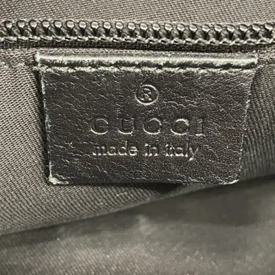Pre-owned Gucci Black Coated Canvas Shoulder Bag ()