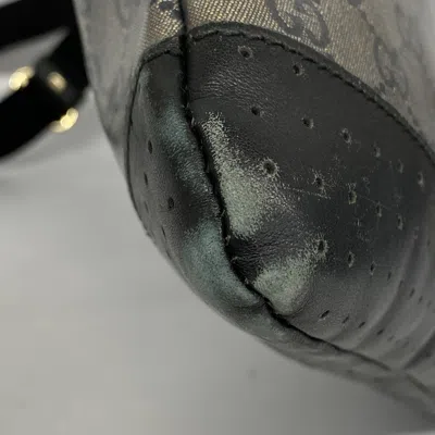 Pre-owned Gucci Black Coated Canvas Shoulder Bag ()