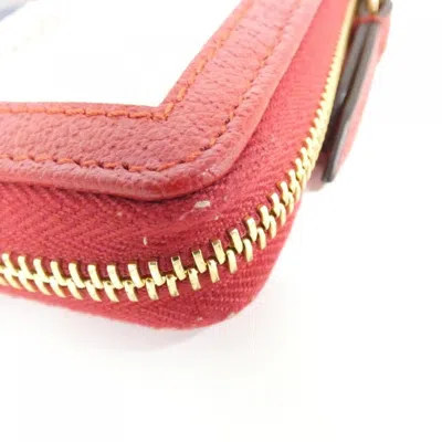 Pre-owned Gucci Blue Red Color White Long Wallet (bi-fold) ()