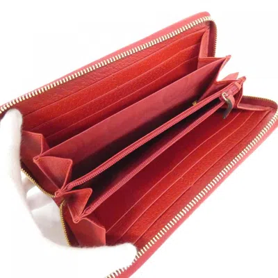 Pre-owned Gucci Blue Red Color White Long Wallet (bi-fold) ()