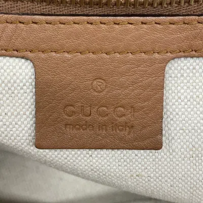 Pre-owned Gucci Light Brown Leather Tote Bag ()