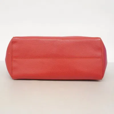 Pre-owned Gucci Red Color Leather Tote Bag ()