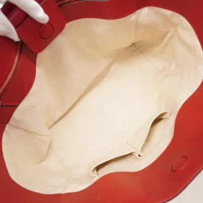 Pre-owned Gucci Red Color Leather Tote Bag ()