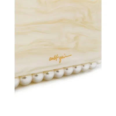 Cult Gaia Eos Clutch In White
