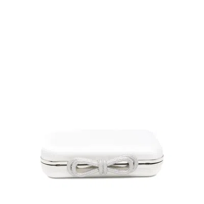 Mach&mach Crystal-embellished Clutch Bag In White
