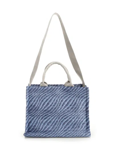 Marni Basket Small Handbags Light Blue In Blue