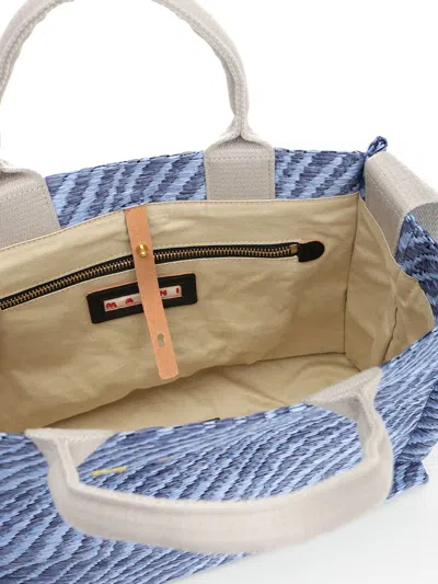 Marni Basket Small Handbags Light Blue In Blue