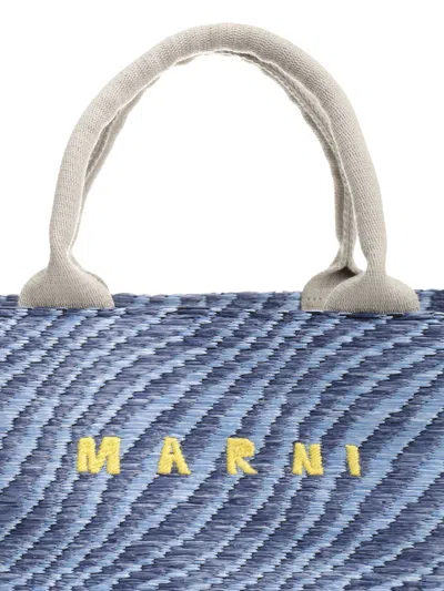 Marni Basket Small Handbags Light Blue In Blue
