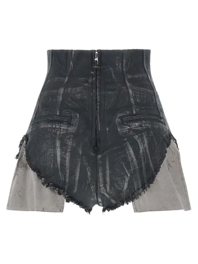 Drkshdw Dirt Cutoffs Shorts In Brown